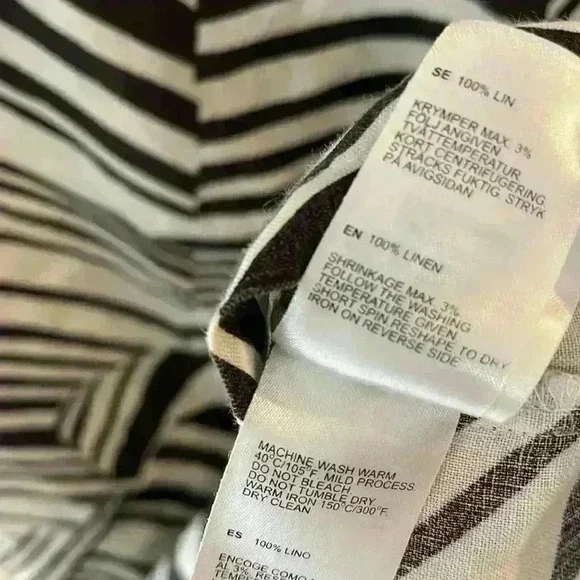 Marimekko Women’s Linen Dress Size 36 - Picture 7 of 11